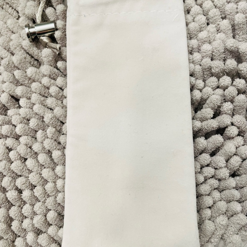 MICHELE Light Grey Drawstring Pouch - Picture 2 of 3